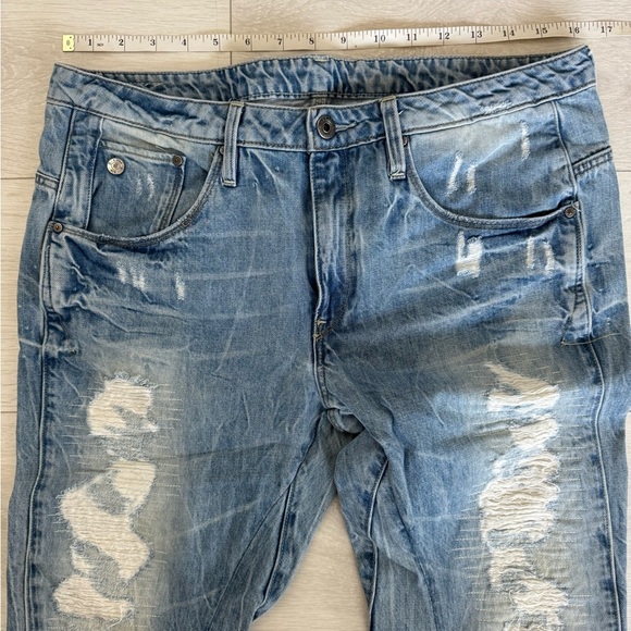 G-Star Raw Low Boyfriend Premium Jeans Arc 3D Distressed cropped rolled - Picture 3 of 9